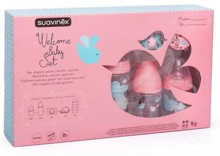 Cadeauset welcome baby girl roze