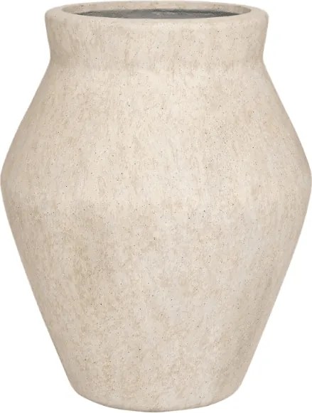 Pot Fleuri High Travertine Beige