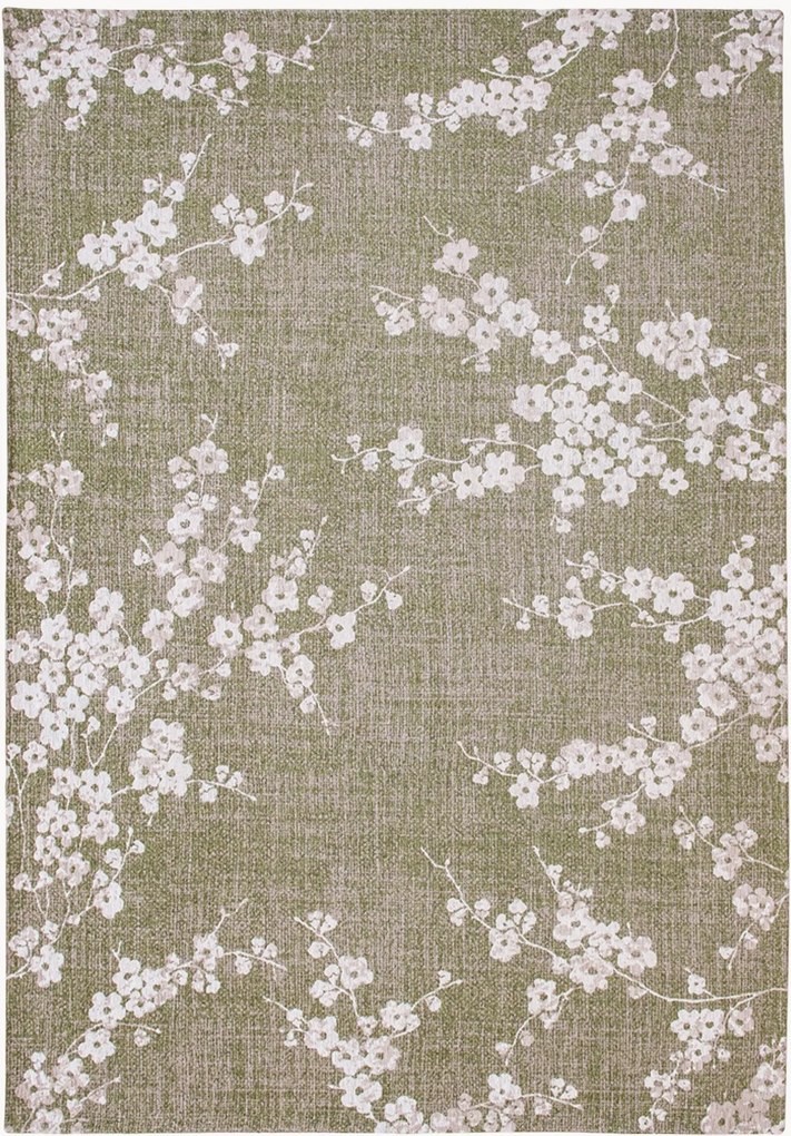 Wasbaar jacquard in- & outdoor vloerkleed Sakura