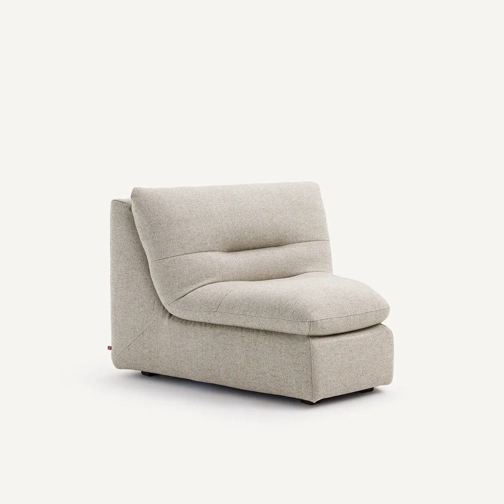 Modulaire hoek in gestructureerde viscose en linnen, GIULIANO