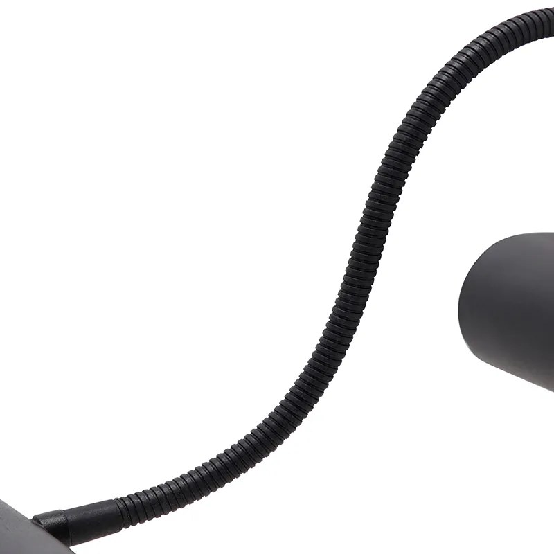 Design wandlamp zwart 32 cm incl. LED met dimmer - Tableau