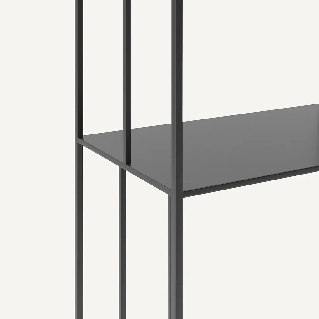 Boekenrek in staal H240 cm, Parallel XL slim