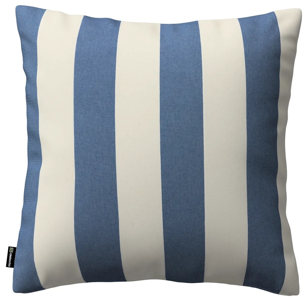 Dekoria Kussenhoes Mia, blauw-wit 60 x 60 cm