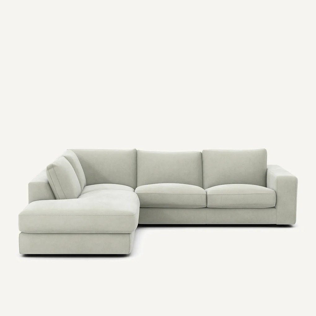 Hoekbank in stonewashed fluweel, SKANDER