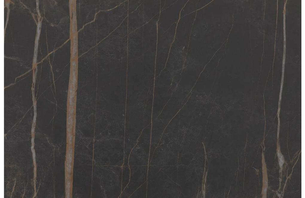 Goossens Excellent Salontafel Cipressen rond, keramiek zwart, modern design, 80 x 32 x 80 cm