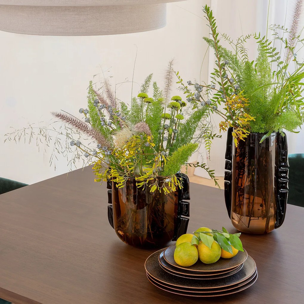 Handgeblazen glazen vaas, H32 cm, Limno