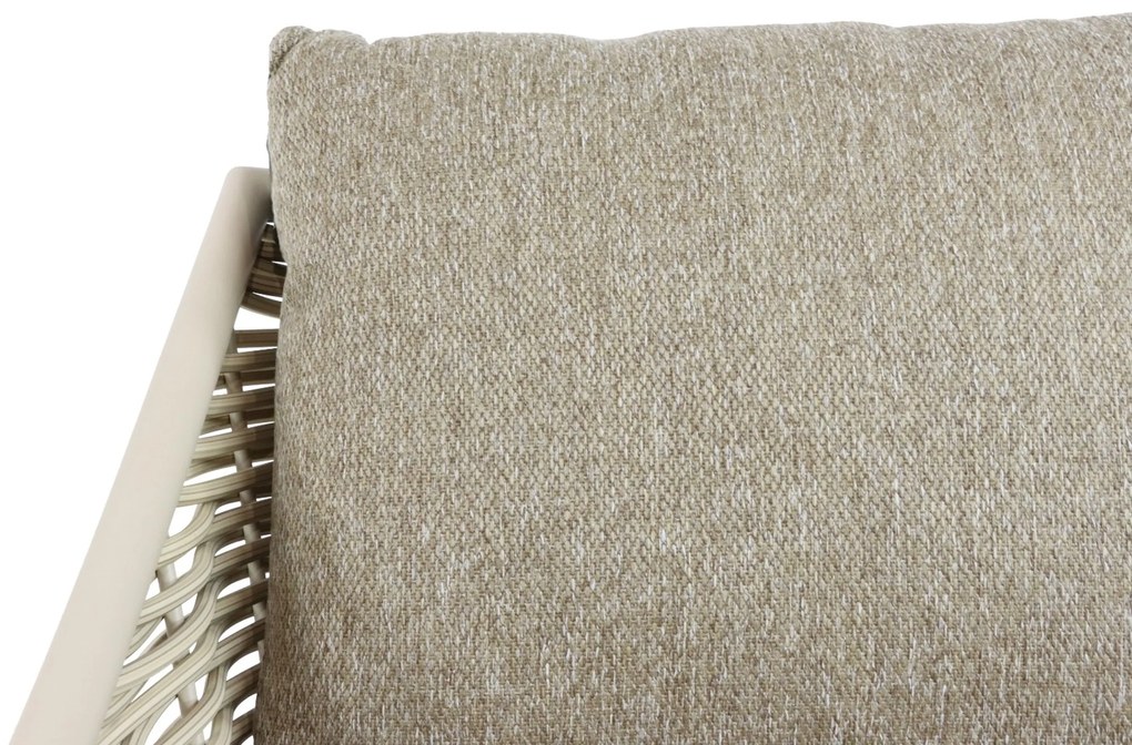 Tuinstoel Aluminium/Wicker Taupe-naturel-bruin Apple Bee Milou