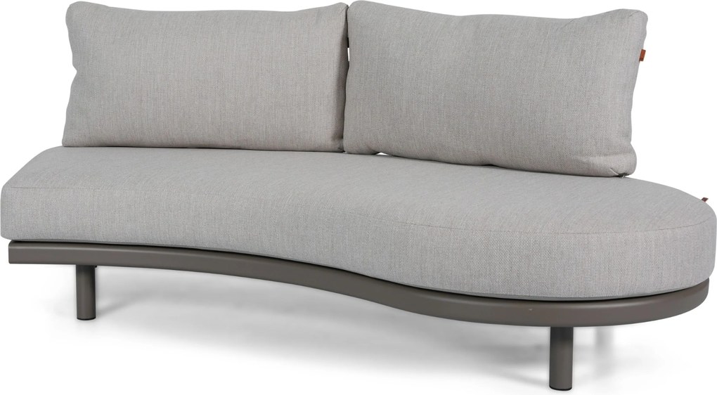 Hoek loungeset 4 personen Aluminium Taupe  Santika Furniture Santika