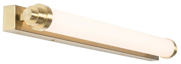 Wandlamp wit met goud incl. LED 3-staps dimbaar IP44 - Yordi