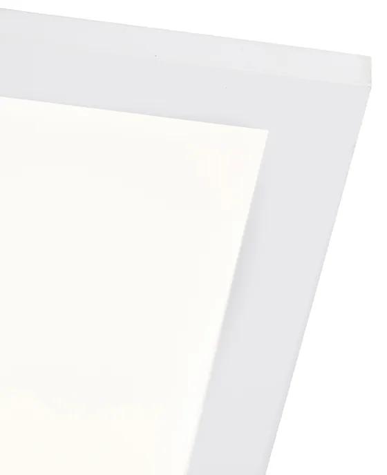 Plafondlamp met dimmer staal 120 cm incl. LED met afstandsbediening - Liv Modern Binnenverlichting Lamp