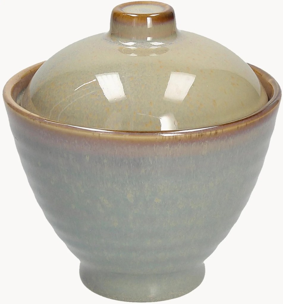 Kleine schalen Jap van keramiek met deksel, 6-delig