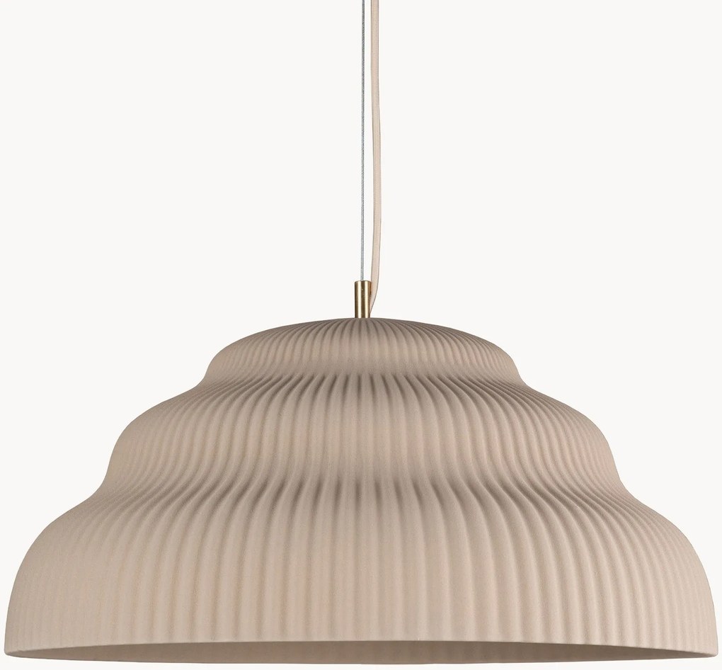 Handgemaakte hanglamp Kaskad van keramiek, in verschillende formaten