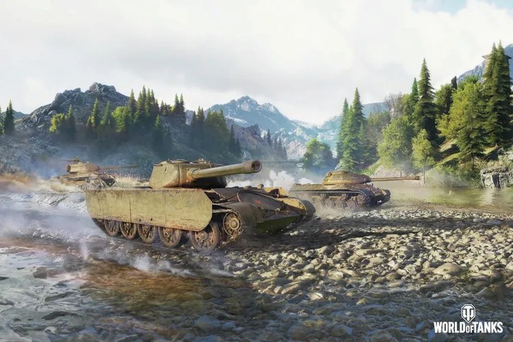 Ilustratie World of Tanks - River, WOT