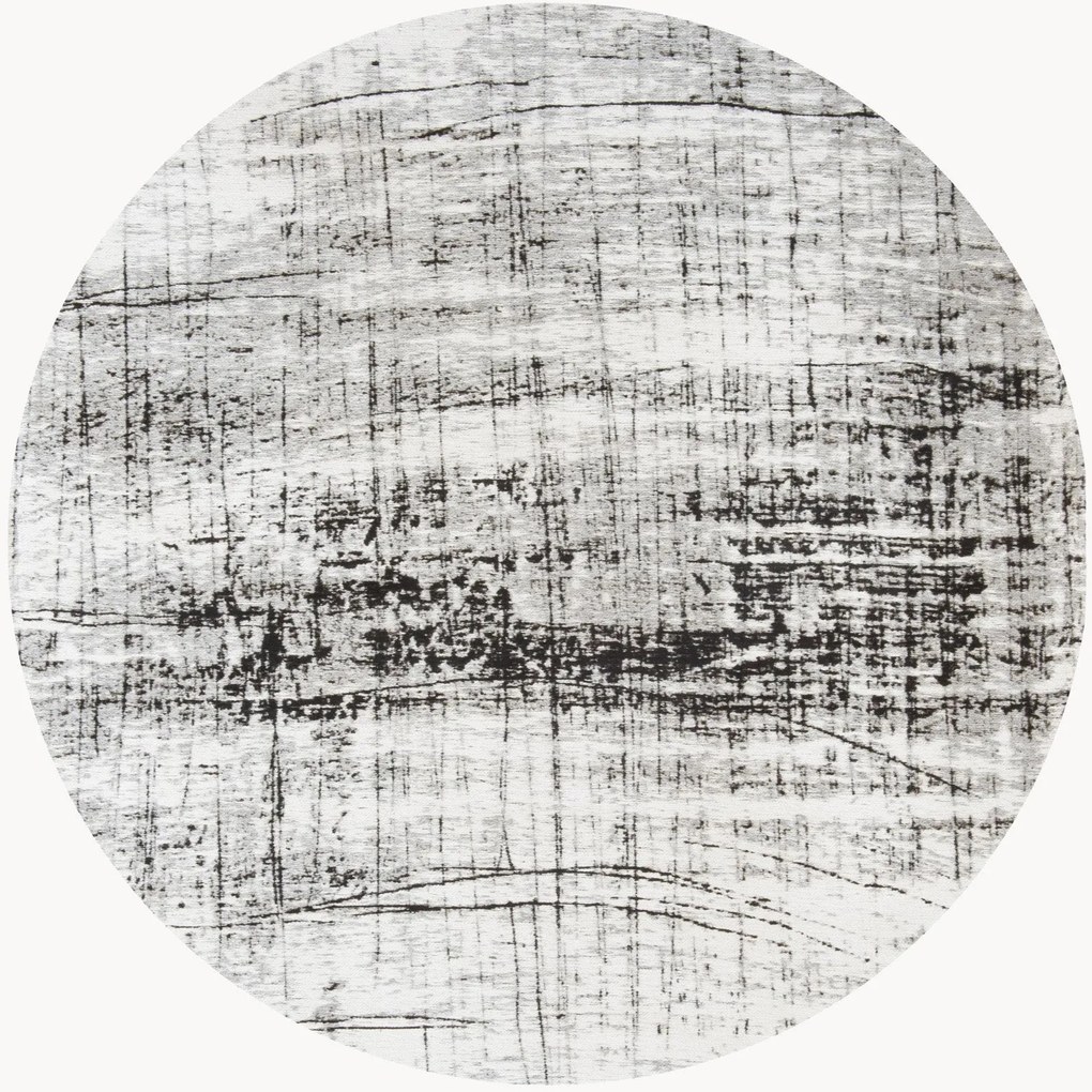 Wasbaar rond jacquard in- en outdoor vloerkleed Griff