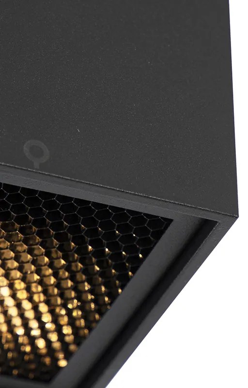Smart Design Spot / Opbouwspot / Plafondspot zwart incl. WiFi GU10 - Qubo Honey Design GU10 vierkant Binnenverlichting Lamp
