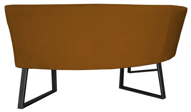 Eetkamerbank - Hengelo - geschikt voor ronde tafel 130 cm - stof Element bruin 07