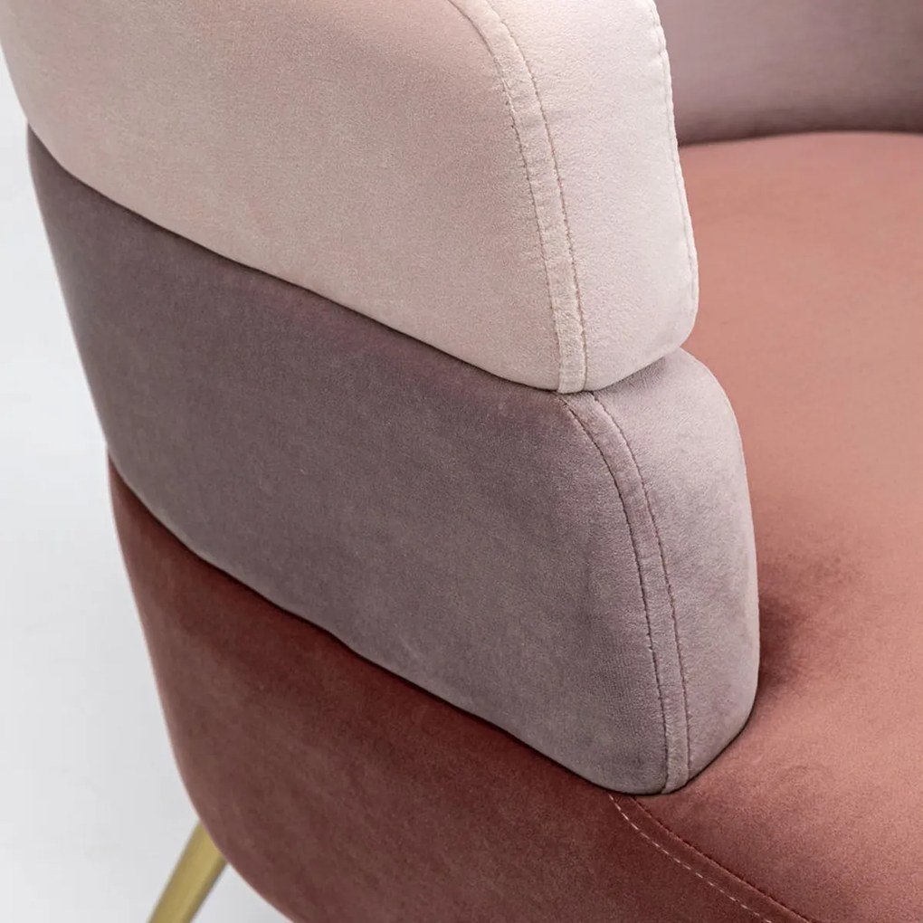 Roze Design Fauteuil Fluweel
