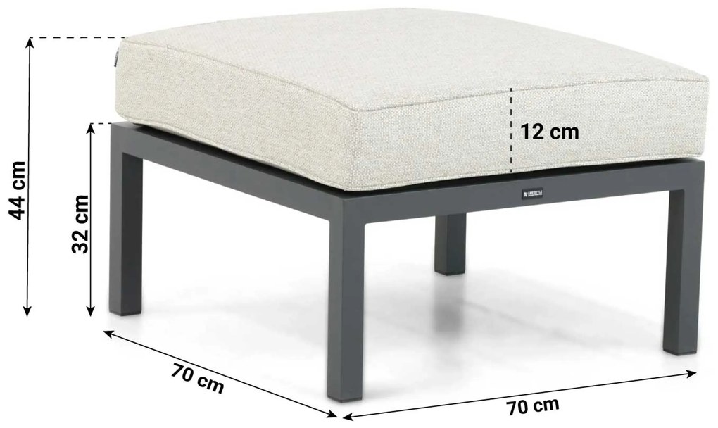 Hoek loungeset 5 personen Aluminium Grijs  Lifestyle Garden Furniture Rodenzo