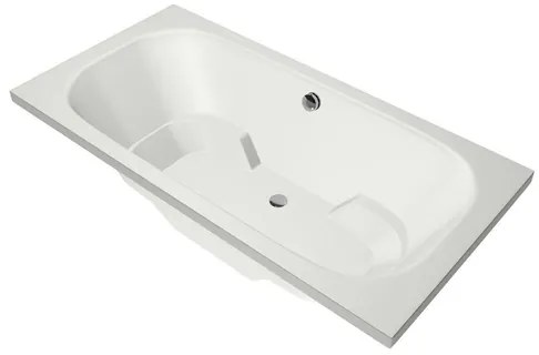 Xenz Tanga Duobad - 180x90x51 - afvoer Midden - acryl - wit mat 6920-03