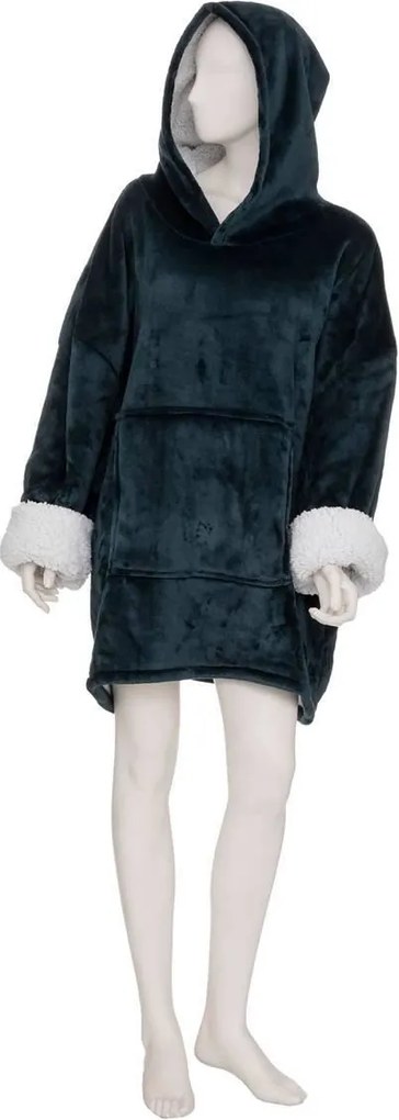 Atmosphera poncho Plaid XL - Blauw