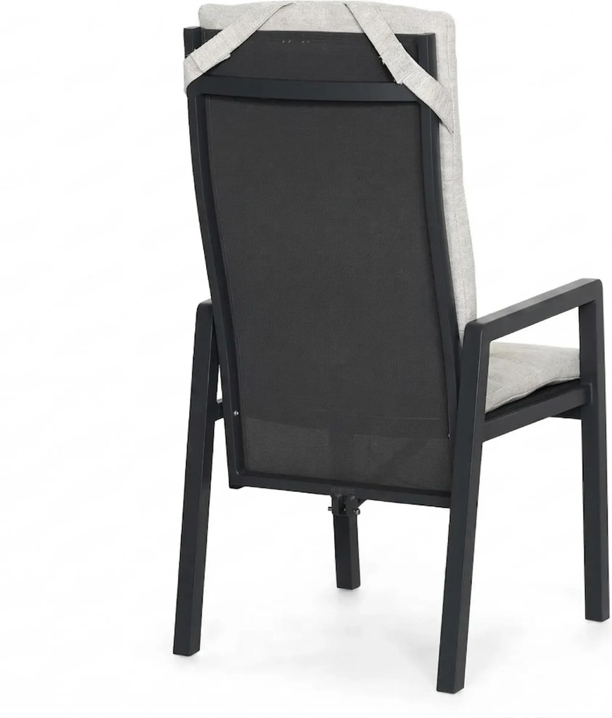 Tuinset 2 personen 909 cm Aluminium Grijs Lifestyle Garden Furniture Vivaro/Creta