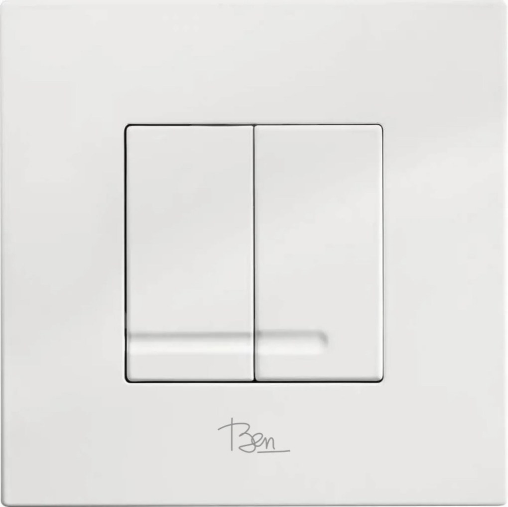 Ben Nemano Bedieningspaneel 16x16 cm glans wit voor Ben BPF en BPSF