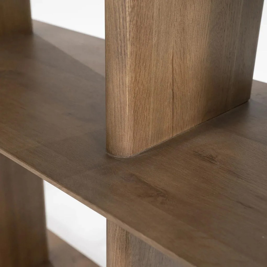 Open Wandkast Eikenhout Bruin - 180x40x180cm.