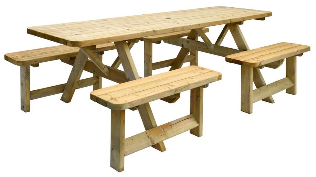 Picknicktafel Belfast XL 240 - Open instap