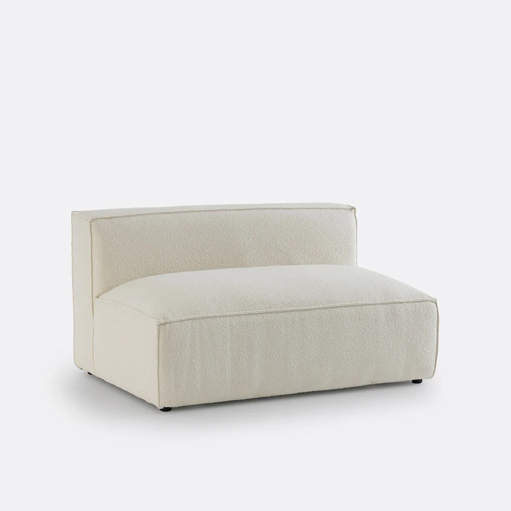 Element voor modulaire bank, 2-zit, in badstof, Seven