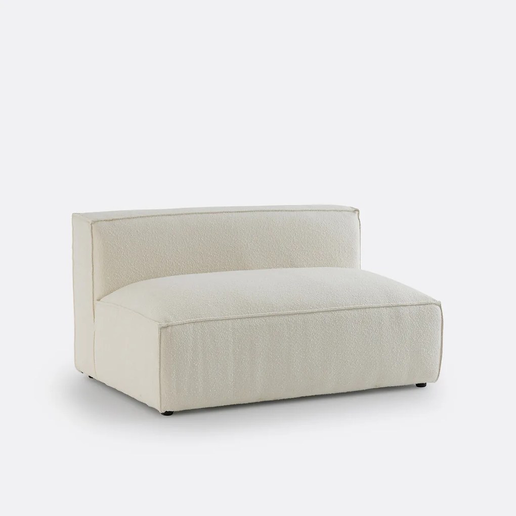 Element voor modulaire bank, 2-zit, in bouclé stof, Seven