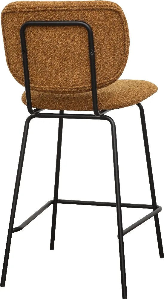 Moderne Barkruk Okergeel Boucle
