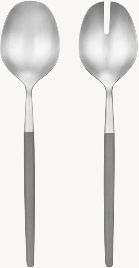 Saladebestek Maxime Sharkskin, 2-delig