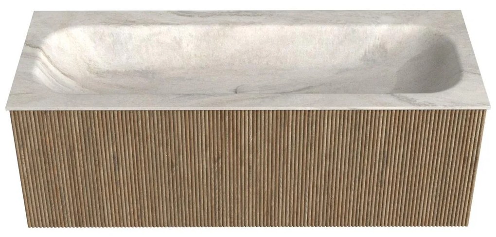 Mondiaz Kurve-dlux 120cm badmeubel dusk met 1 lade en wastafel big large midden zonder kraangat ostra