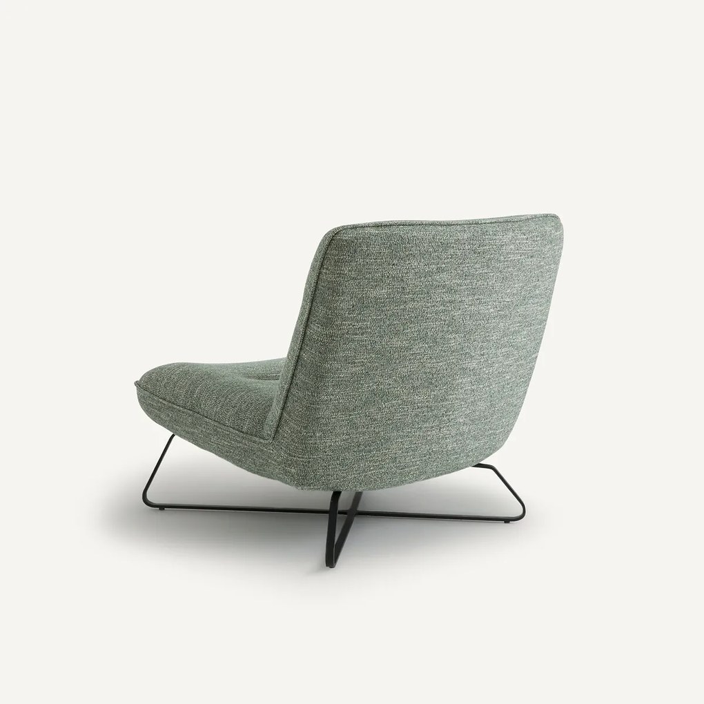 Fauteuil in getextureerde stof, Helma
