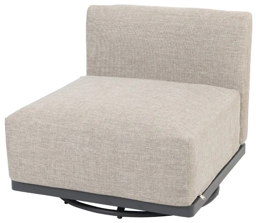 4 Seasons Outdoor Furore loungebank XL met draaifauteuil SALE  Loungeset    houtkleur weerbestendig