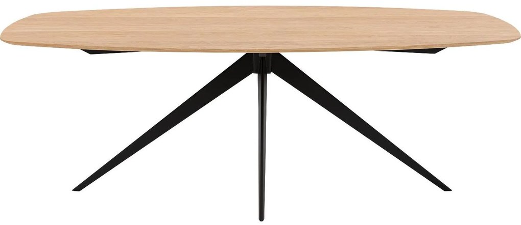Goossens Excellent Eettafel Uniek, Semi ovaal 260 x 120 cm