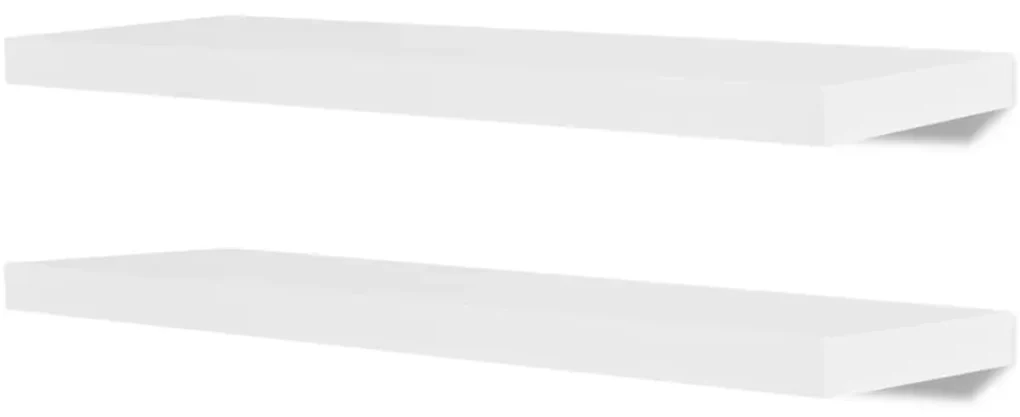 vidaXL Wandplanken 4 st 80 cm wit