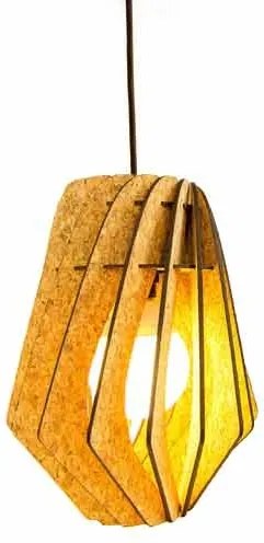Bomerango Kurk Spin - Hanglamp - Small Ø 25 cm - Koordset zwart- Tafellamp - Hanglampen - Vloerlamp - Scandinavisch design