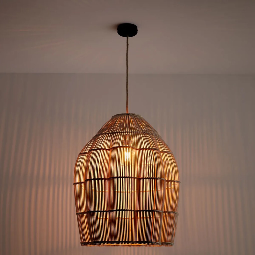 Hanglamp in rotan Ø50 cm, Dankia