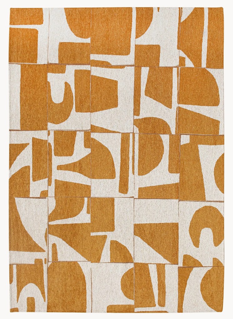 Wasbaar jacquard in- & outdoor vloerkleed Papercut