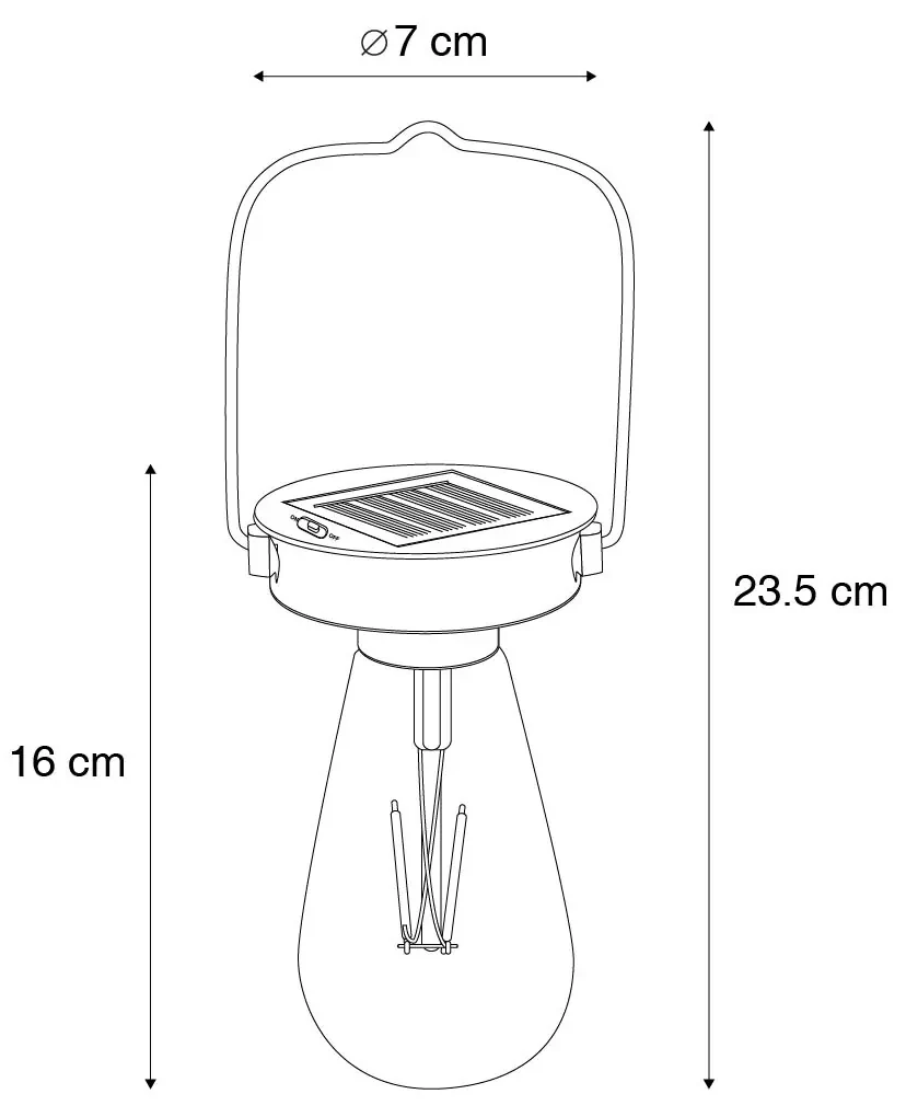 LED Set van 3 buiten hanglamp met schemerschakelaar / dag-nacht sensor LED Set van 3 buiten hanglamp met schemerschakelaar / dag-nacht sensor