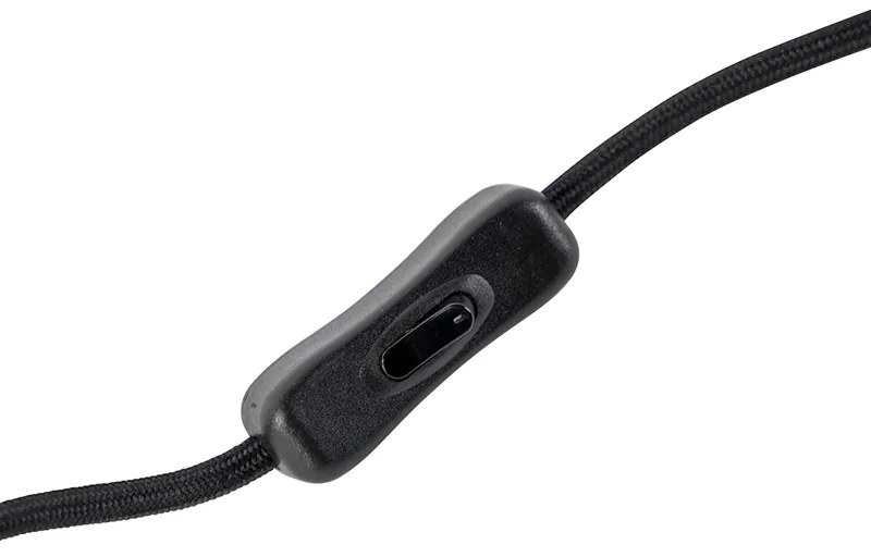 Moderne tafellamp zwart zonder kap - Simplo