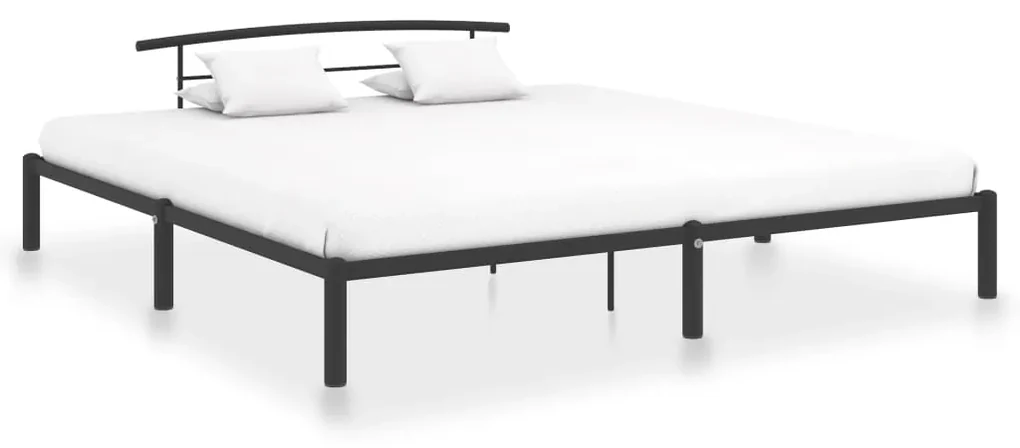 vidaXL Bedframe metaal zwart 200x200 cm