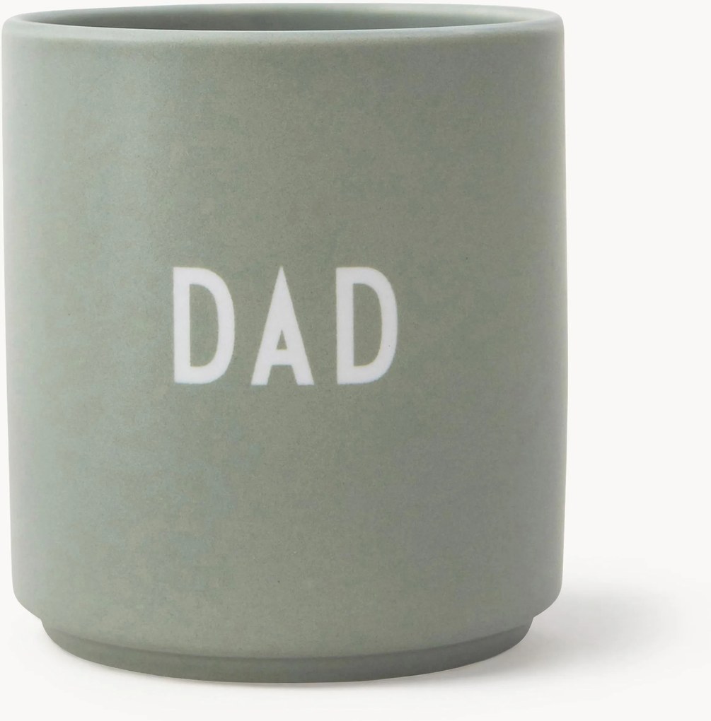 Design beker Favourite DAD/LOVE met opschrift op de voor- en achterzijde