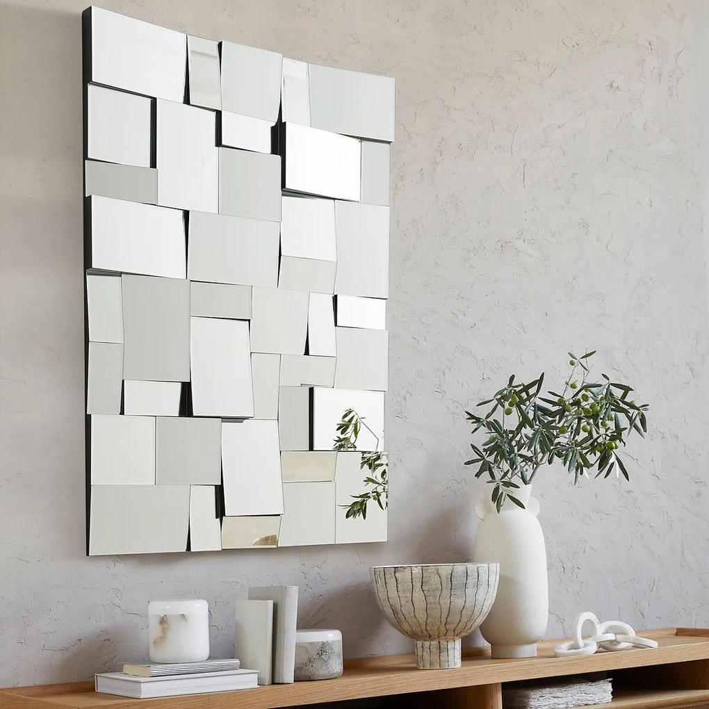 Geometrische spiegel H120cm, Lusito