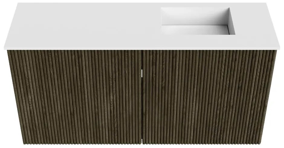 Mondiaz Joya 80cm toiletmeubel shadow met wastafel faye rechts zonder kraangat talc