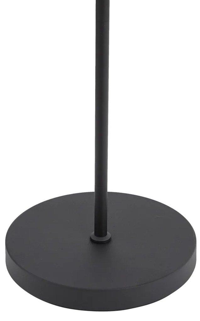 Moderne vloerlamp zwart incl. LED 3-staps dimbaar oplaadbaar - Statler