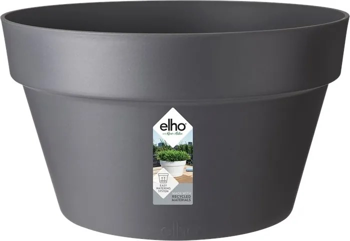 elho onderschotel Loft Urban 35 - Antraciet (Zwart) - Diameter 35 x H 20 cm