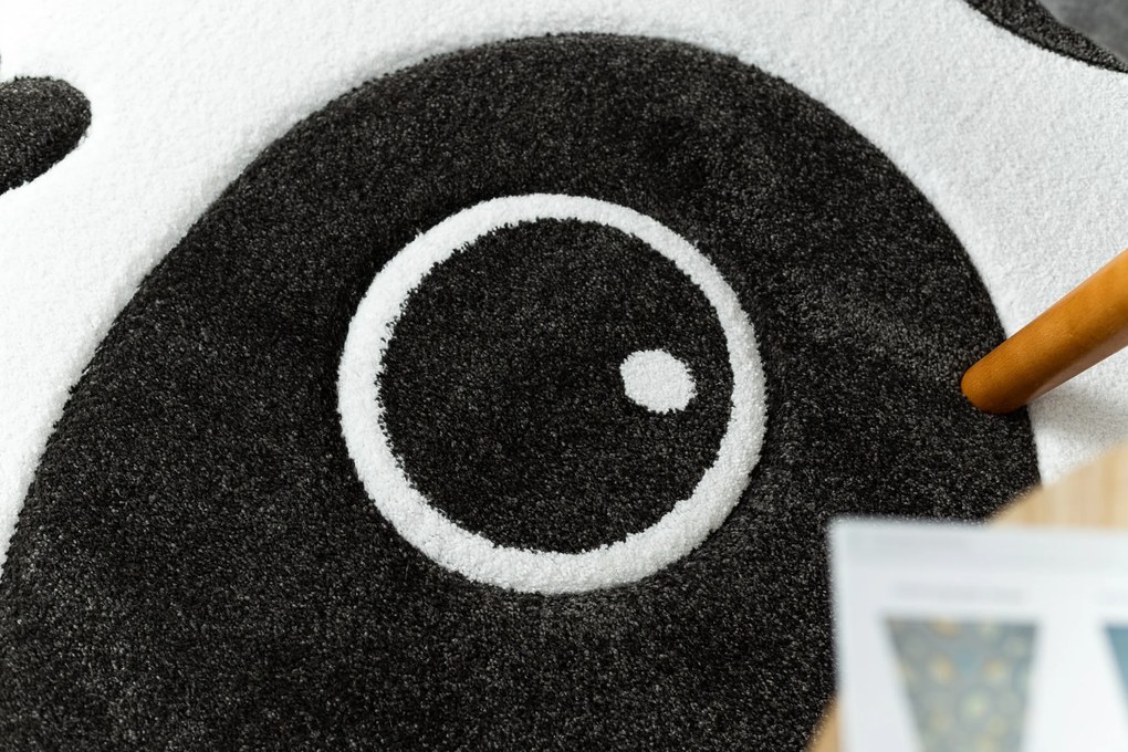 Tapijt PETIT PANDA ROND wit