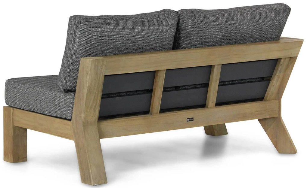 Hoek loungeset 5 personen Teak Old teak greywash Santika Furniture Santika Cantik